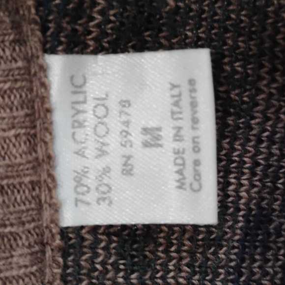 Collezione Dante | Vintage Brown, Burgundy + Navy Sweater | M - Picture 5 of 5